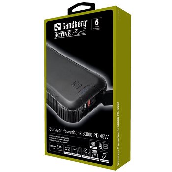 Survivor Powerbank 30000 PD45W opladen mobiele telefoon, mobiele apparaten en laptop - 4