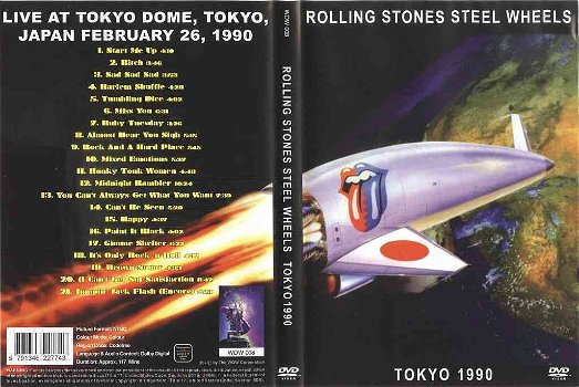 The Rolling Stones – Rolling Stones Steel Wheels (DVD) Tokyo 1990 Nieuw/Gesealed - 0