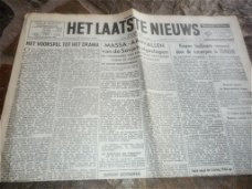 het laatste Nieuws oorlogskrant 1943