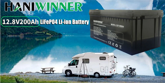 HANIWINNER HD009-12 12.8V 200Ah LiFePO4 Lithium Battery - 2