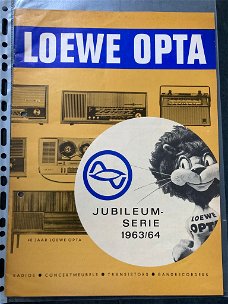 LOEWE OPTA Jubileum Serie 1963/1964 leveringsprogramma (D771)