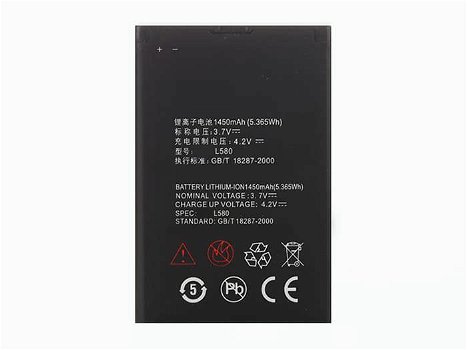 Buy ZTE L580 ZTE 3.7V 1450mAh/5.365WH Battery - 0