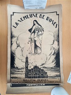 La semeuse des roses Montpellier - origineel ontwerp poster