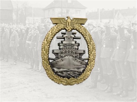 Embleem,Badge,Duitsland,WWII,Kriegsmarine,Volle,Zee,Vloot - 0