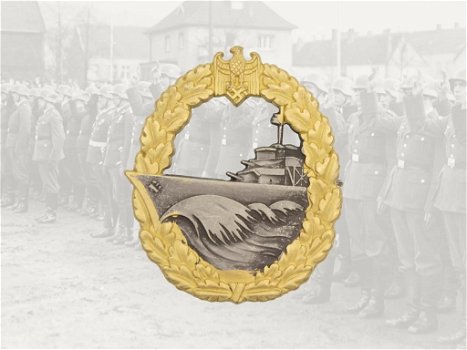 Embleem,Badge,Duitsland,WWII,Kriegsmarine,Destroyer - 0