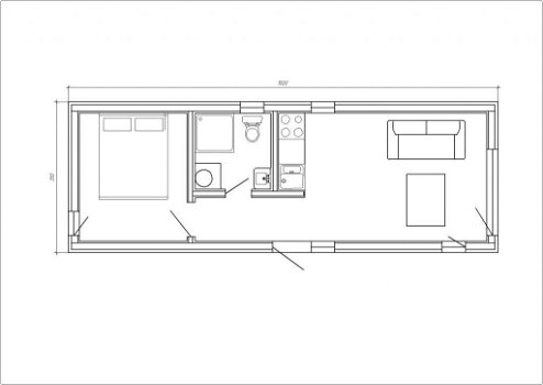 Modulair huis Boston 35 m2 - 4