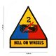 Embleem,Patch,Mouw,2e,Armoured,Tank,Division,Hell on Wheels - 0 - Thumbnail