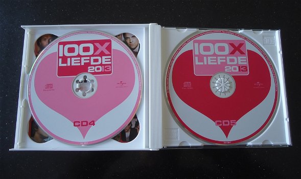 Te koop de originele 5-CD box 100x Liefde 2013 van Universal - 4