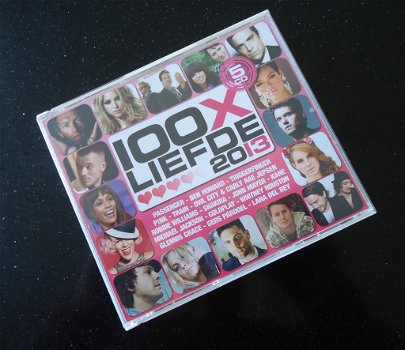 Te koop de originele 5-CD box 100x Liefde 2013 van Universal - 5