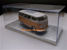 modelauto 1:24 display show vitrine / modelbouw zilver 27 x 12.5 x 11.2 cm