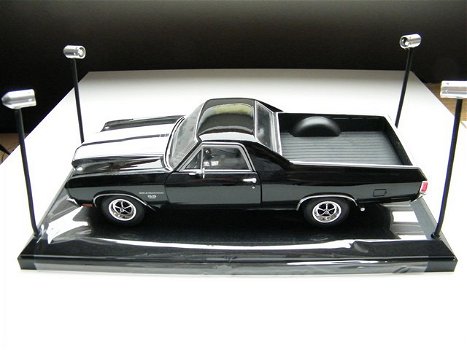 modelauto 1:18 display show case / zwart + led licht 35,5×15,6×16 cm - 1