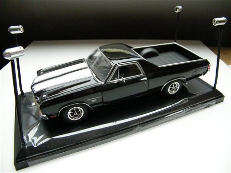 modelauto 1:18 display show case / zwart + led licht 35,5×15,6×16 cm - 2