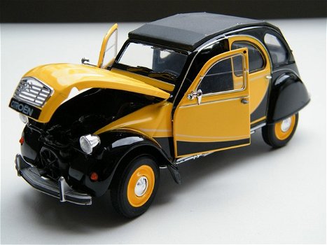 Nieuw miniatuur Citroën 2CV - Citroen Charleston – Welly 1:24 - 5