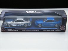modelauto 2x Nissan Skyline GTR R34 – fast and Furious – Jada Toys 1:32