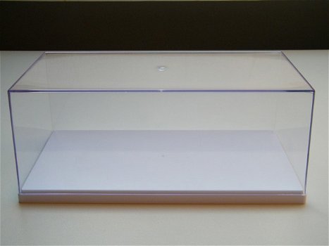 modelauto display case / vitrine show box wit 27×12,5×11,2 cm 1:24 - 1