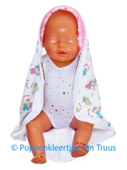 Baby Born 43 cm Badpak setje/wit/roze/multi - 0