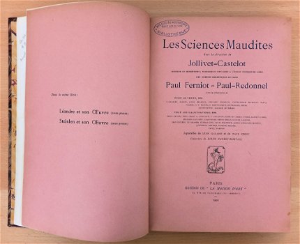 Les Sciences Maudites 1900 Provenance Grande Loge de France - 1