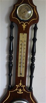 Vintage barometer hygrometer thermometer klok - 3