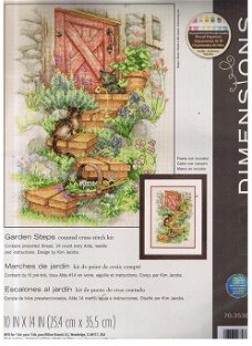Borduurpakket Garden Steps van Dimensions