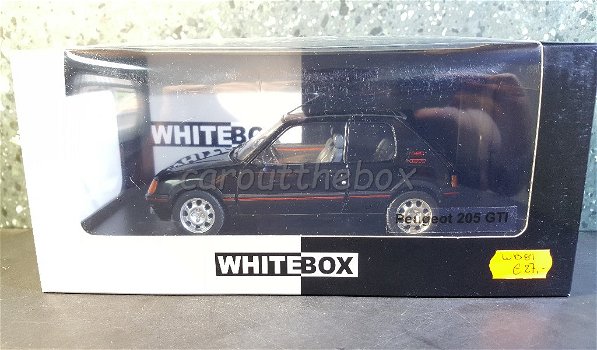 Peugeot 205 GTi zwart 1:24 Whitebox - 3