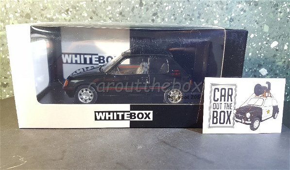 Peugeot 205 GTi zwart 1:24 Whitebox - 4