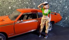 Diorama figuur Hip Hop girls figure 1 1:18 Amer. diorama AD386