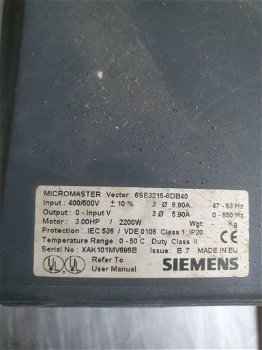 Siemens frequentie regelaar - 2
