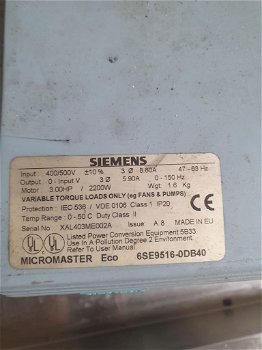 frequentie regelaar Siemens Micro master eco - 1
