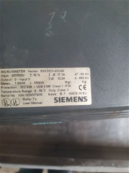 Siemens frequentie regelaar 11,5 kva - 2