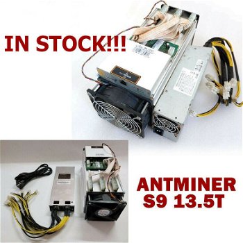 Bitmain btc Antminer asic S9 13.5T SHA256 + Psu - 0