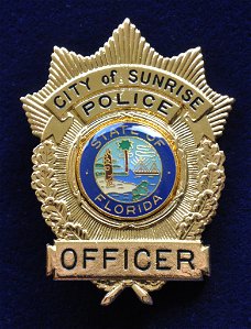 Amerikaanse politie badge Florida