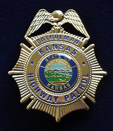 Amerikaanse politie badge Kansas Highway patrol