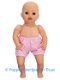 Baby Annabell 43 cm Jurk setje blauw/roze/roosjes - 2 - Thumbnail