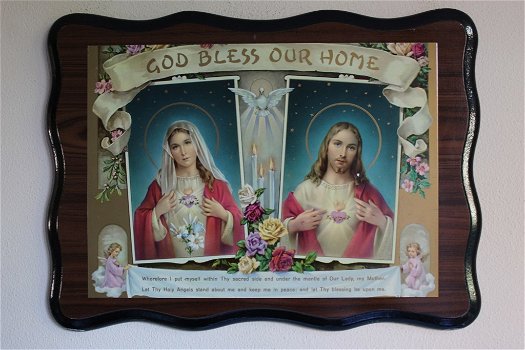 God bless our home - Maria en Jezus - 0