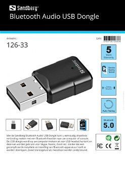 Bluetooth Audio USB Dongle draadloos verbinding maken Bluetooth-headset naar computer of console - 2