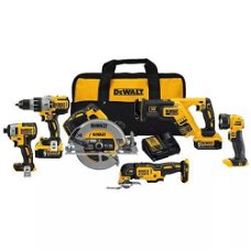 DEWALT 20V Lithium-Ion Cordless Brushless 6-Tool Combo Kit