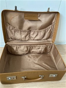 Retro beige Koffer - jaren 60/70