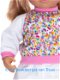 Chou Chou 42 cm Pyjama wit/roze/multi/dots - 1 - Thumbnail