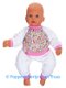 Chou Chou 48 cm Pyjama wit/roze/multi/dots - 0 - Thumbnail