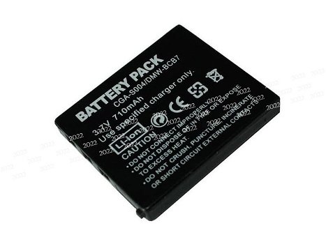 Battery for PANASONIC 3.7V 710mAh Camera & Camcorder Batteries - 0