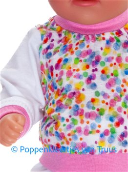 Baby Born Soft 36 cm Pyjama wit/multi/dots - 1