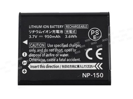 New battery 950mAh/3.6WH 3.7V for CASIO NP-150 - 0