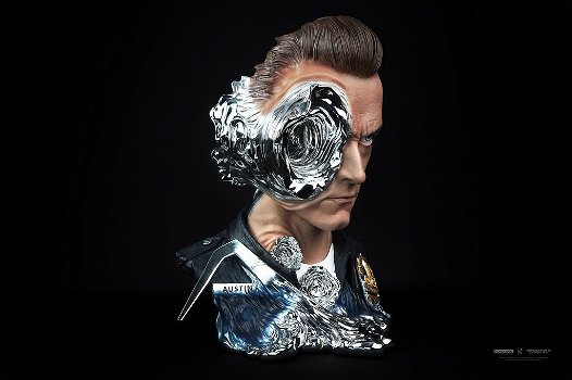 Pure Arts Terminator 2 T-1000 life-size Bust - 6