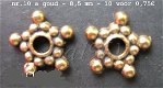 tibetaans zilveren spacers 10 goud - 8,5 mm : 10 voor 0,75 - 0 - Thumbnail