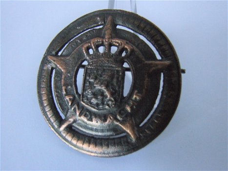 Embleem,Badge,KNIL,WWII,Landwacht,Koper - 0