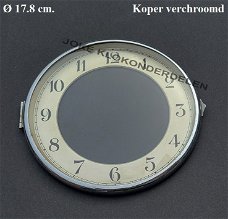 = Pendule deur / wijzerplaat = bol glas =48956