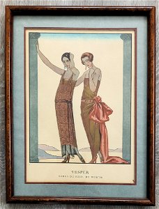 George Barbier 1922 Vesper Gazette du Bon Ton Art Deco