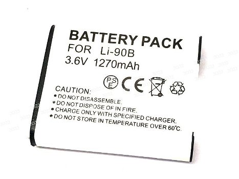 New battery 1270mAh 3.6V for OLYMPUS LI-90B - 0