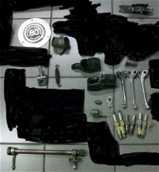 Harley shovel, diverse onderdelen