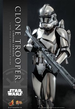 Hot Toys Star Wars Clone Trooper Chrome Version Exclusive MMS643 - 0